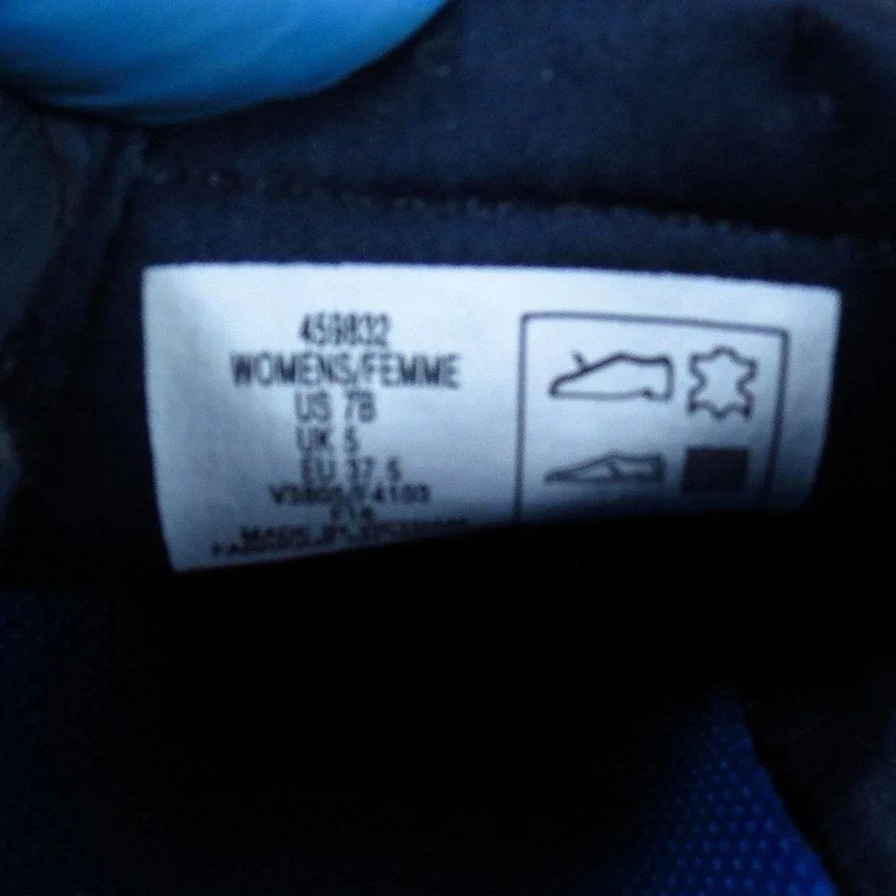 Lands' End 459832 Womens Slip-On Shoes Size 7B Walking Navy Blue Suede